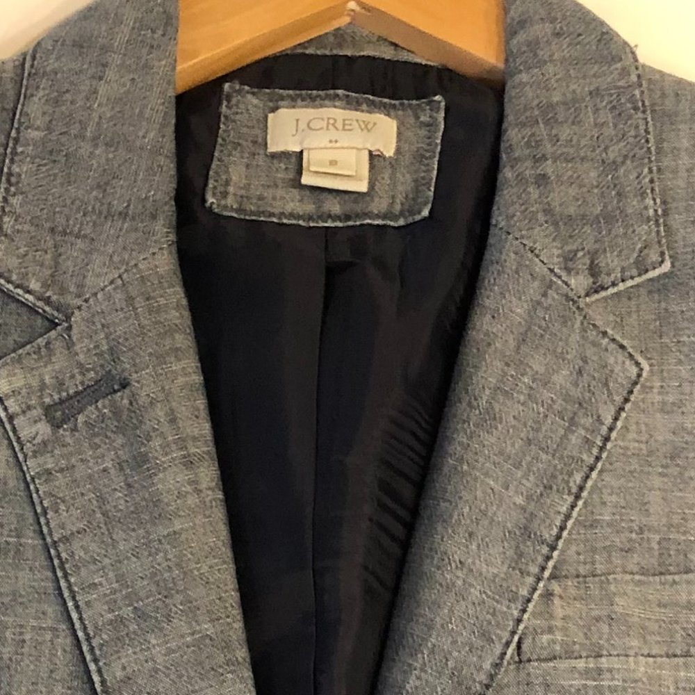 J. Crew Schoolboy Blazer Chambray [Heather Blue]